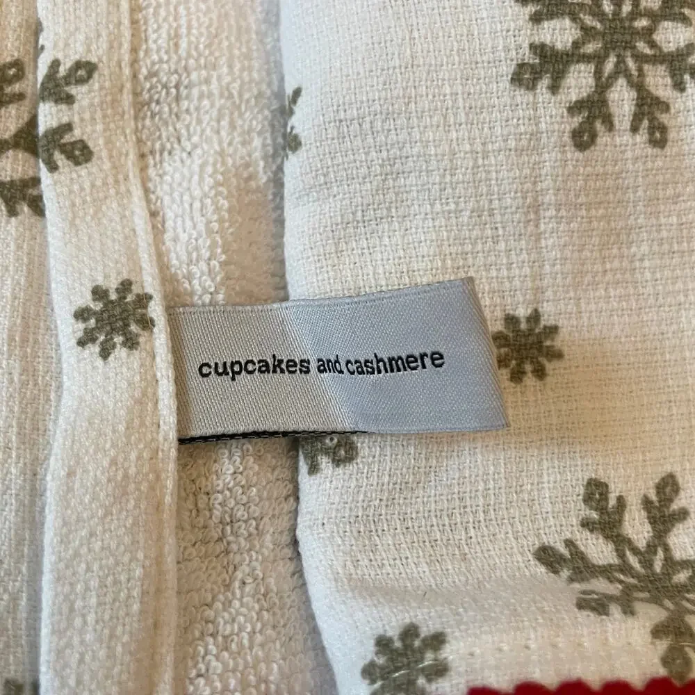 3pc Cupcakes & Cashmere Christmas Nutcracker Kitchen Towels Embroidered 18x28